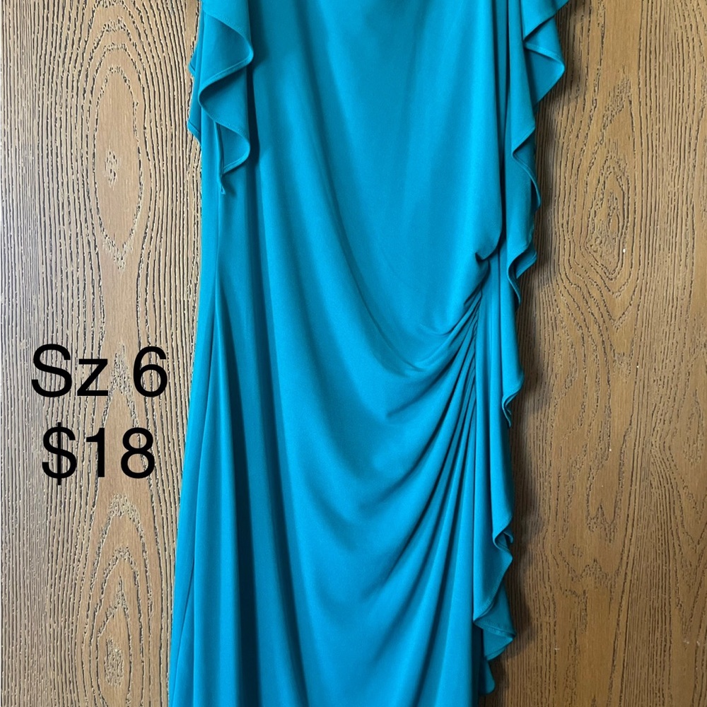 Chic Blue Asymmetrical Dress